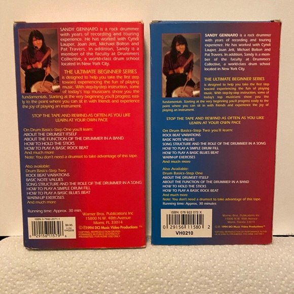 The Ultimate Beginners Series DRUM BASICS Step one and two VHS tape’s. - Picture 10 of 10